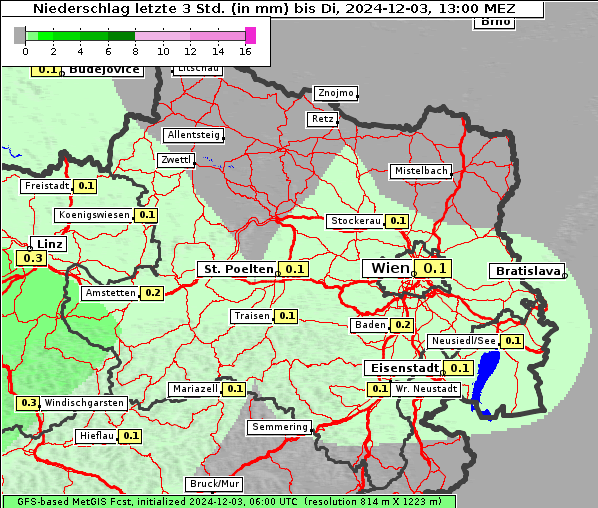 Niederschlag, 3. 12. 2024