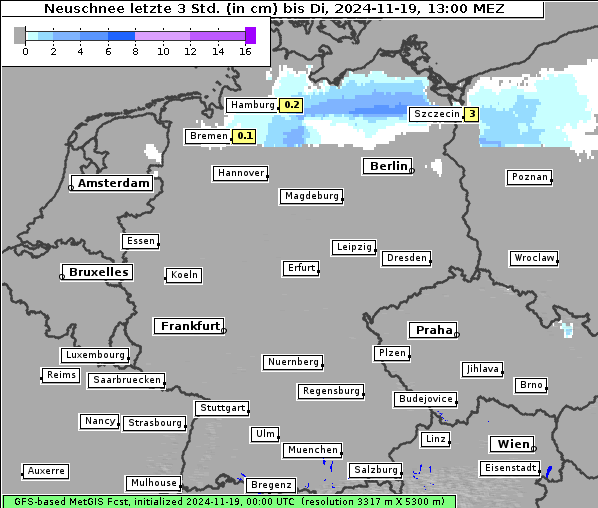 Neuschnee, 19. 11. 2024