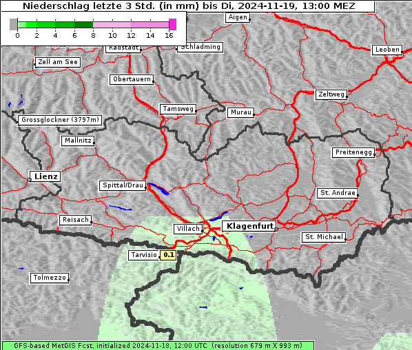 Niederschlag, 19. 11. 2024