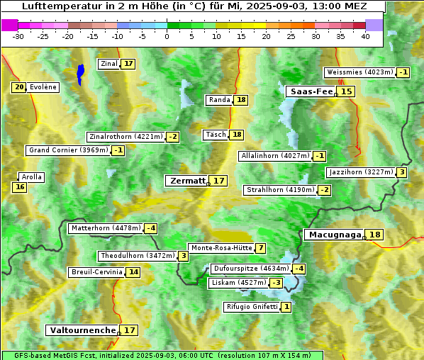 Temperatur, 3. 9. 2025