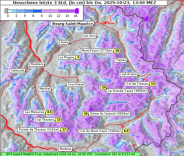 Neuschnee, 23. 10. 2025