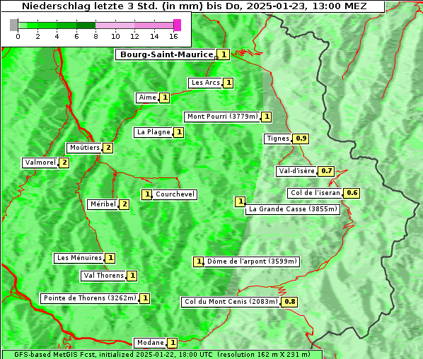 Niederschlag, 23. 1. 2025