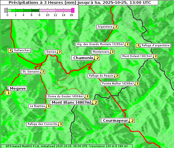 Niederschlag, 25. 10. 2025