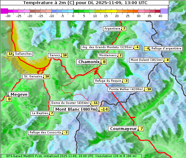 Temperatur, 9. 11. 2025