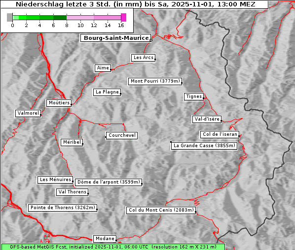 Niederschlag, 1. 11. 2025