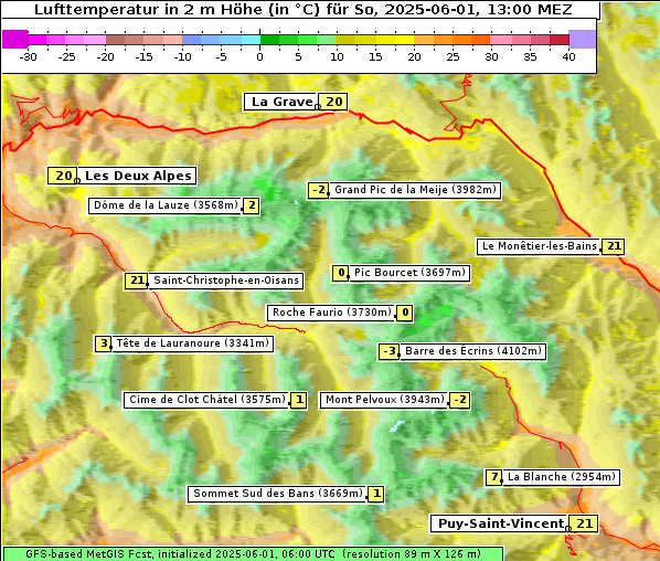 Temperatur, 1. 6. 2025