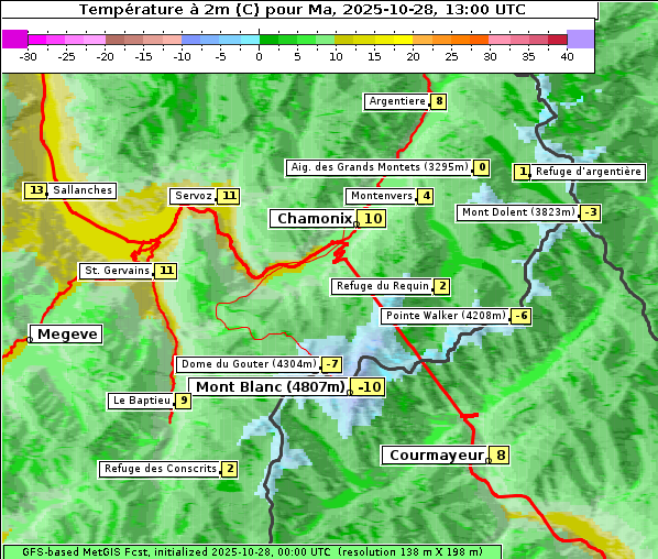 Temperatur, 28. 10. 2025