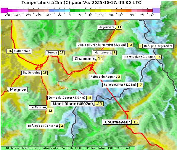Temperatur, 17. 10. 2025