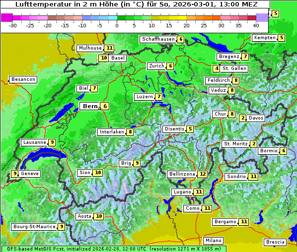 Temperatur, 1. 3. 2026