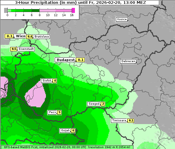Niederschlag, 20. 2. 2026