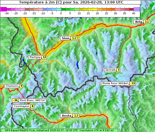 Temperatur, 28. 2. 2026