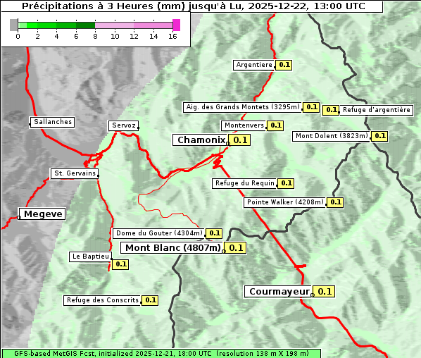 Niederschlag, 22. 12. 2025