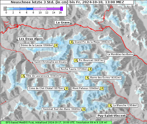 Neuschnee, 18. 10. 2024