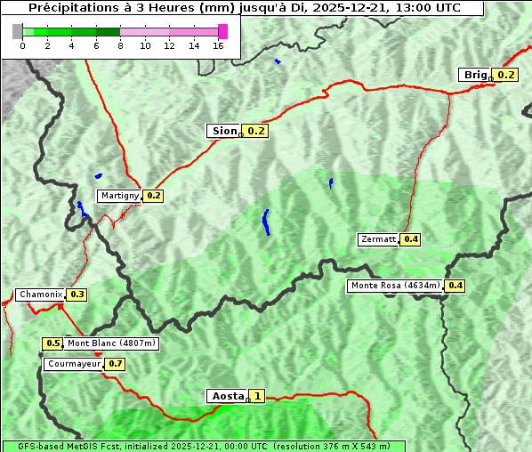 Niederschlag, 21. 12. 2025