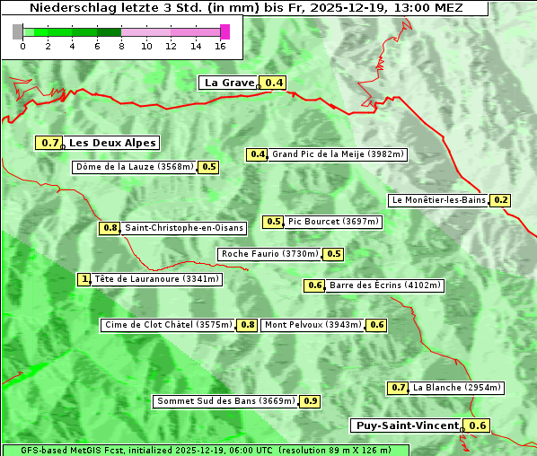 Niederschlag, 19. 12. 2025