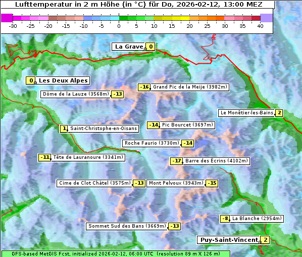 Temperatur, 12. 2. 2026
