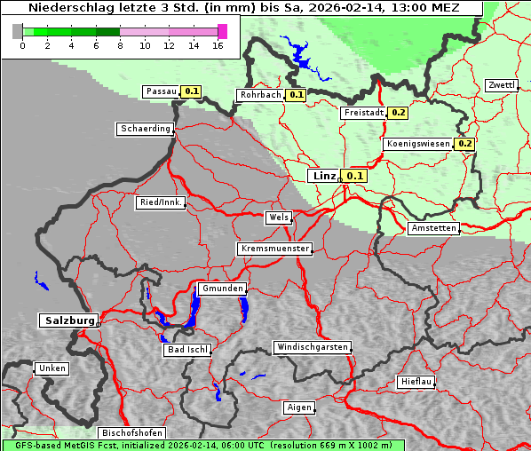 Niederschlag, 14. 2. 2026