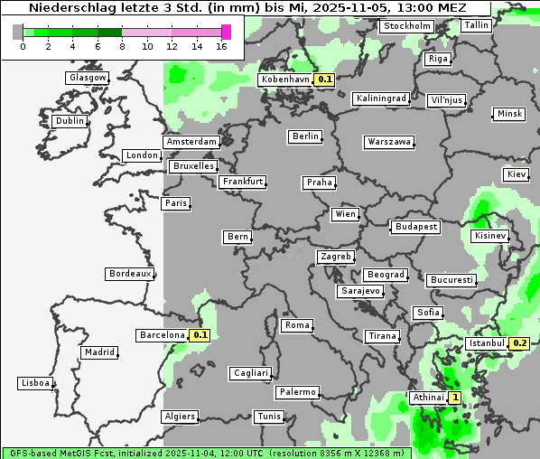 Niederschlag, 5. 11. 2025