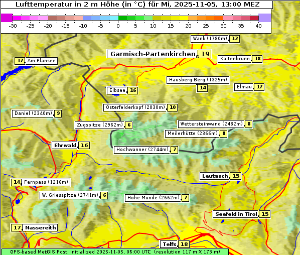 Temperatur, 5. 11. 2025