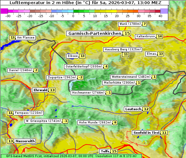 Temperatur, 7. 3. 2026