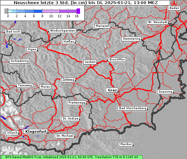 Neuschnee, 21. 1. 2025