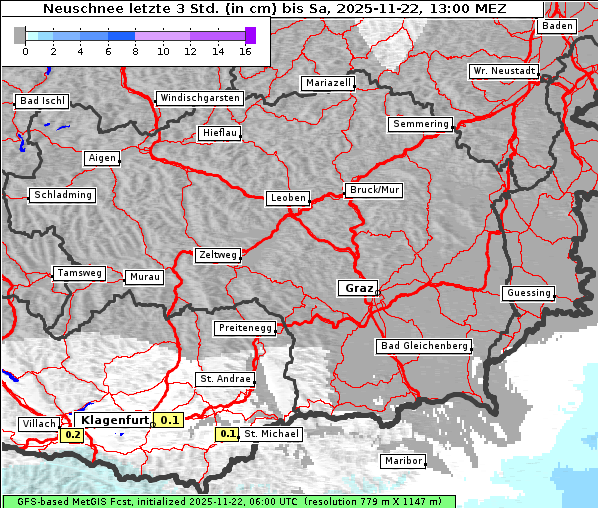 Neuschnee, 22. 11. 2025