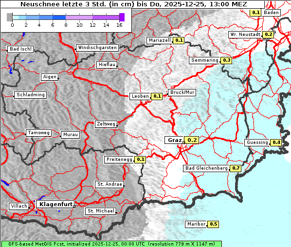 Neuschnee, 25. 12. 2025