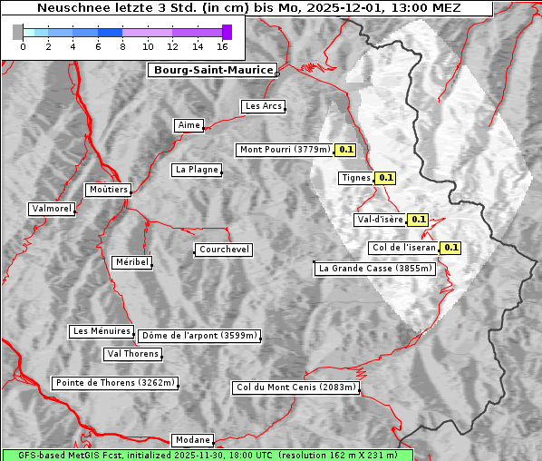 Neuschnee, 1. 12. 2025