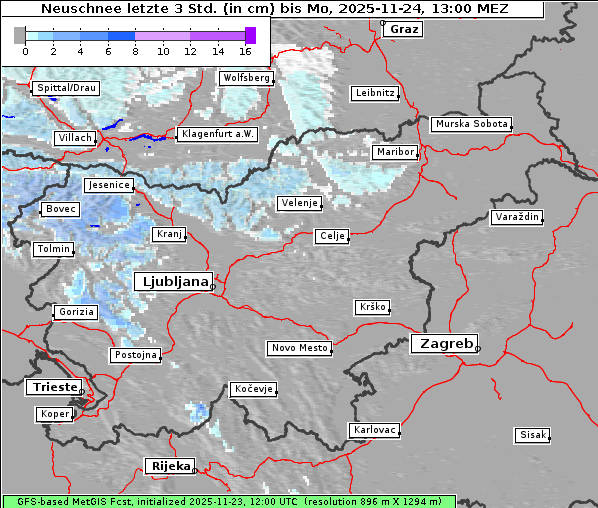 Neuschnee, 24. 11. 2025