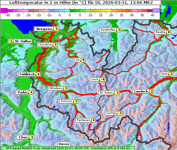 Temperatur, 31. 3. 2026