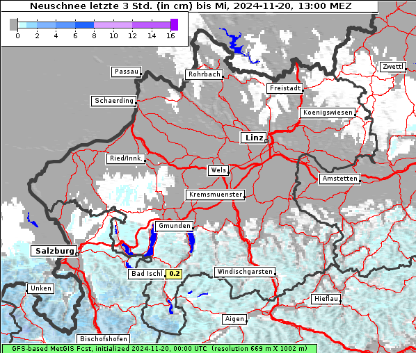 Neuschnee, 20. 11. 2024