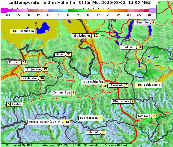 Temperatur, 2. 3. 2026