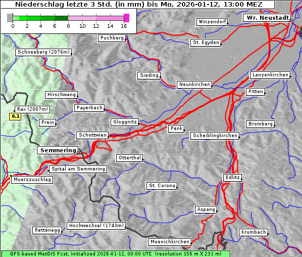 Niederschlag, 12. 1. 2026
