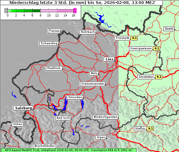 Niederschlag, 8. 2. 2026