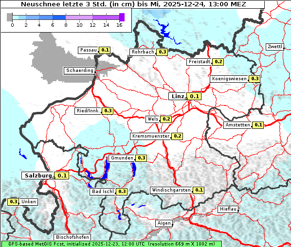 Neuschnee, 24. 12. 2025