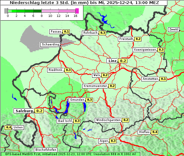 Niederschlag, 24. 12. 2025
