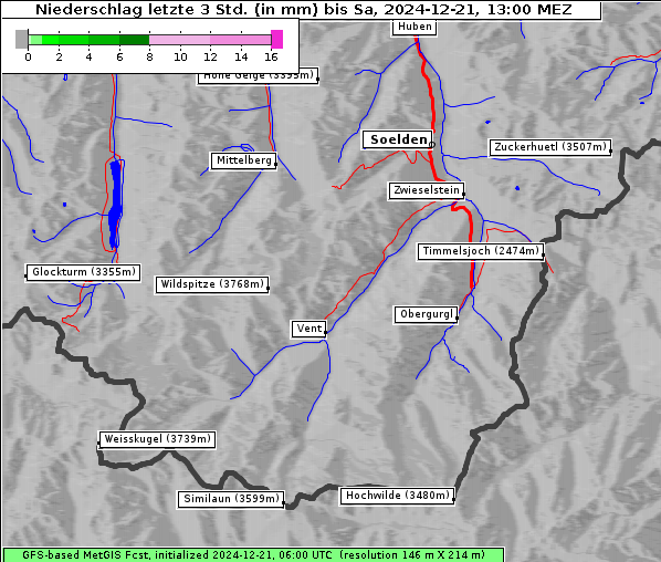 Niederschlag, 21. 12. 2024