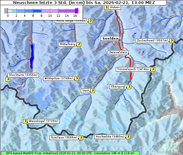 Neuschnee, 21. 2. 2026