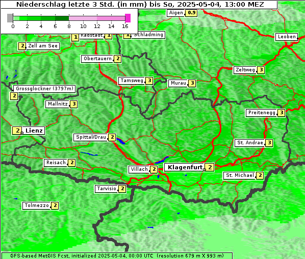Niederschlag, 4. 5. 2025