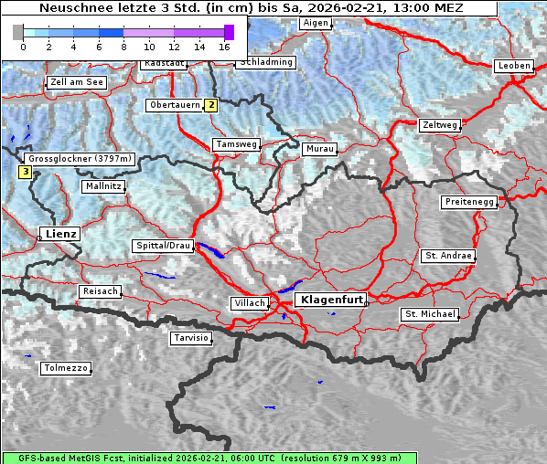 Neuschnee, 21. 2. 2026