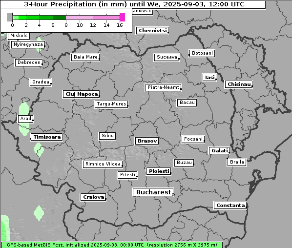 Niederschlag, 3. 9. 2025