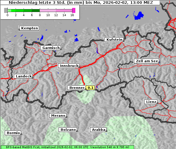 Niederschlag, 2. 2. 2026