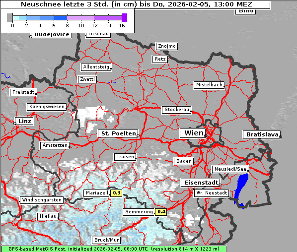 Neuschnee, 5. 2. 2026