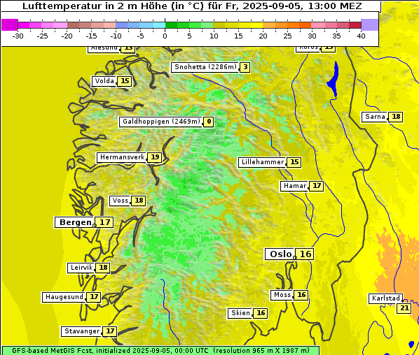 Temperatur, 5. 9. 2025