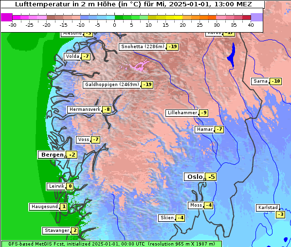 Temperatur, 1. 1. 2025