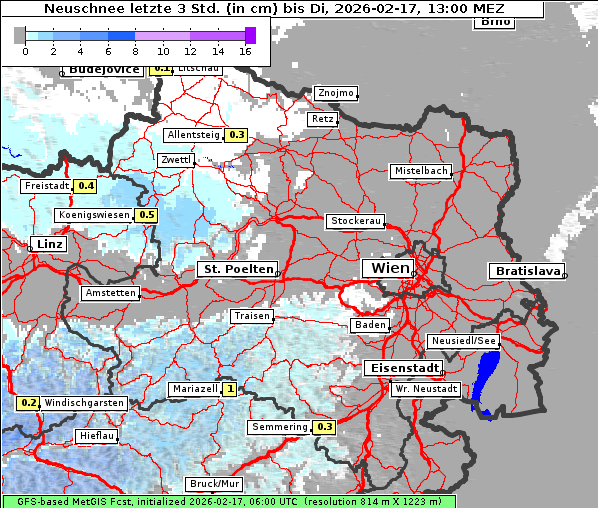 Neuschnee, 17. 2. 2026