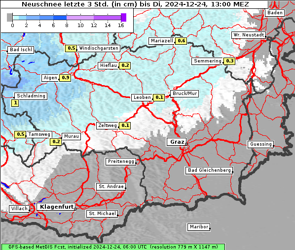 Neuschnee, 24. 12. 2024