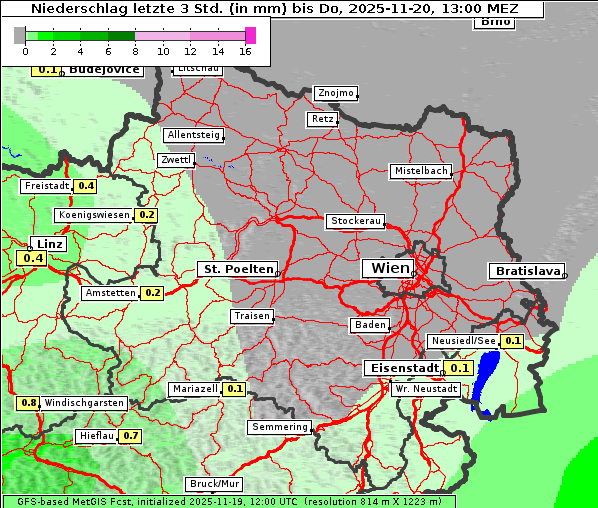 Niederschlag, 20. 11. 2025