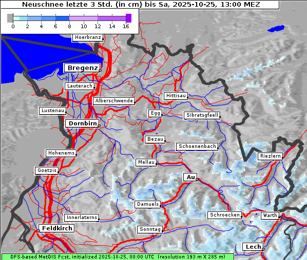 Neuschnee, 25. 10. 2025