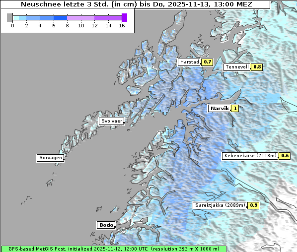 Neuschnee, 13. 11. 2025